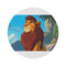 "Roaring Lion King Round Rug"
