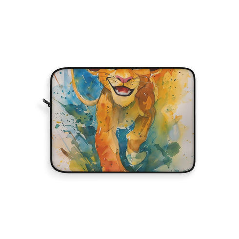 "Roaring Lion Laptop Sleeve: Protect and Rule Your Tech"