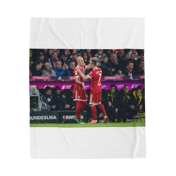 "Robber Ribery Munich Plush Blanket: Cozy Champions Edition"