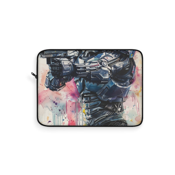 "Robo-Guard Laptop Sleeve: Futuristic Protection"