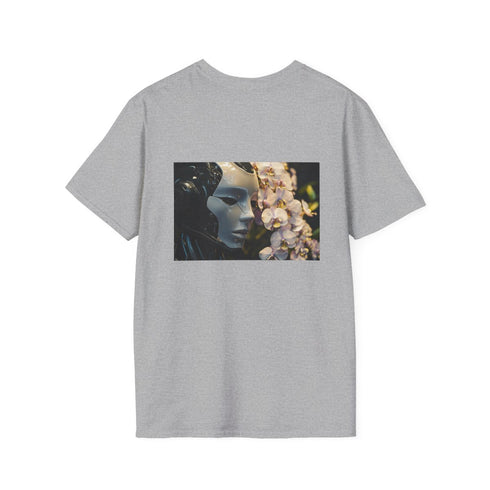 Robot Face Orchid Bloom Tee