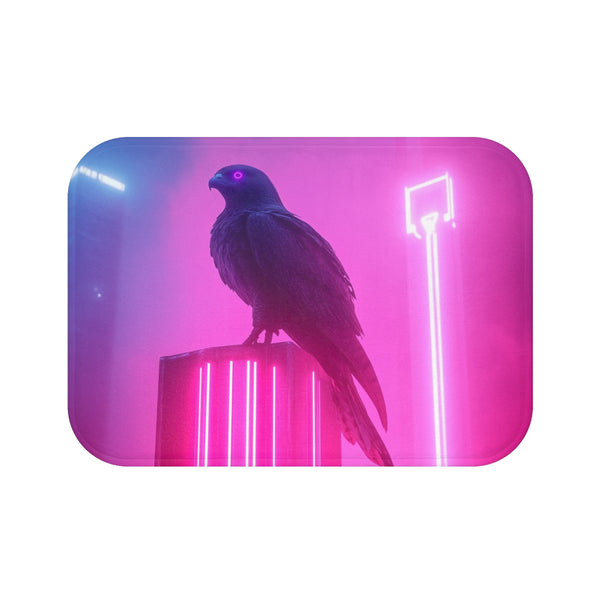 "Robot Falcon Bath Mat Design"