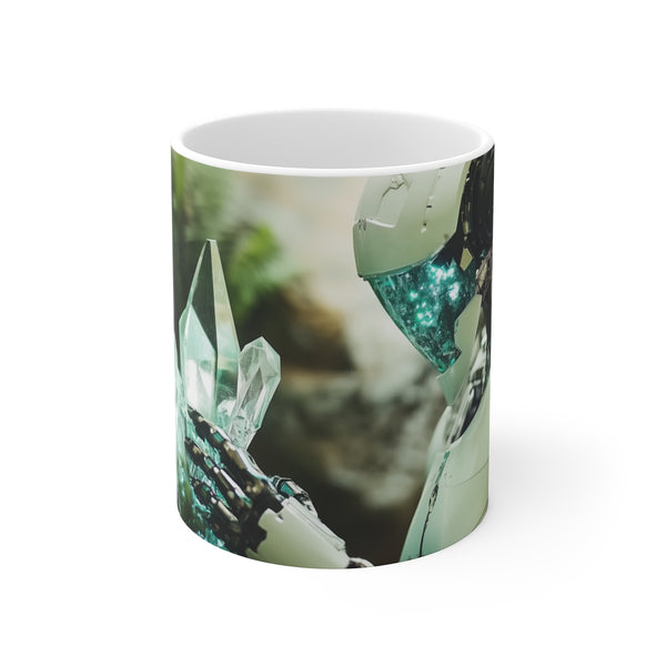 Robot Gardener Crystal Plants Mug