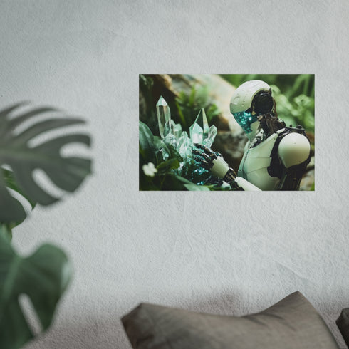 Robot Gardener Tends Crystal Plants