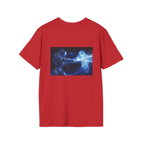 Robot Knight vs Holographic Enemy Tee