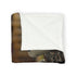 Robot Librarian in Digital Archives Plush Fleece Throw Blanket
