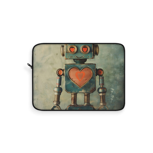 "Robot Love Laptop Sleeve"