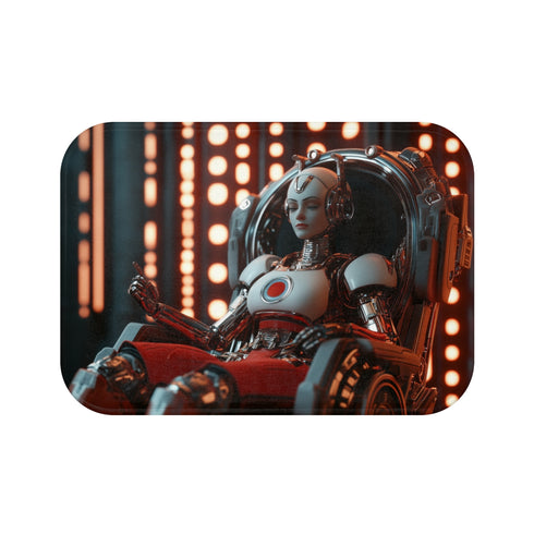 Robot Queen Data Throne Bathmat