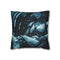 Robot Queen Sitting on Data Throne — Double-Sided Cushion Cover — Front Double-Sided Cushion View