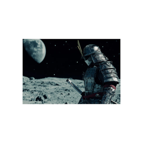 Robot Samurai Battle on Moon