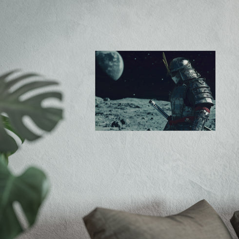 Robot Samurai Battle on Moon