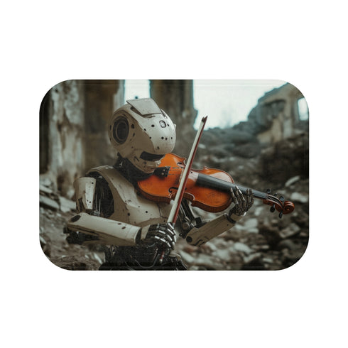 Robot Violin Playing Bath Mat