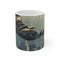 Robotic Eagle Cityscape Coffee Mug