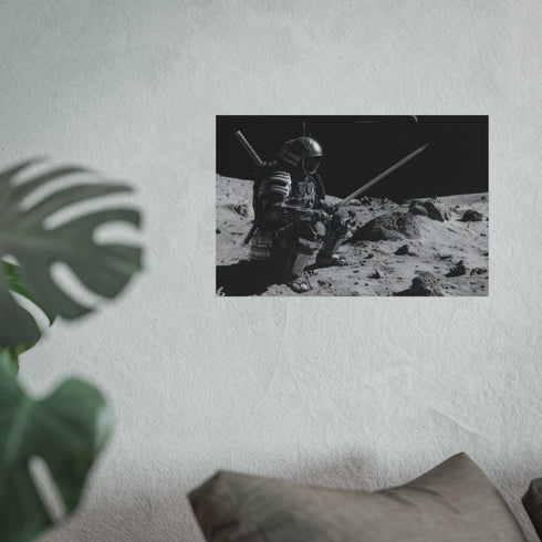 Robotic Samurai Battle on Moon