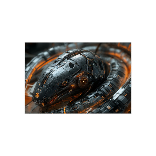 "Robotic Serpent Protecting Power Source"