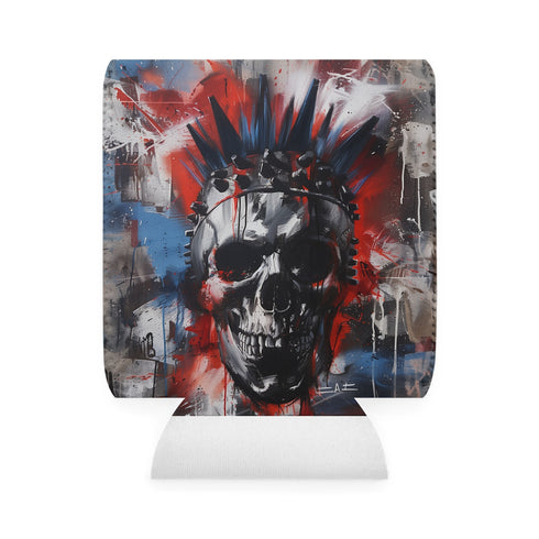 Rock n' Roll Skull Can Cooler