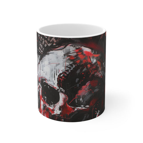 "Rock & Roll Skull Mug"