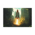 Rocket Launching from Jungle Platform — Stretched Canvas Wall Art — Front Gallery-Wrapped Canvas View