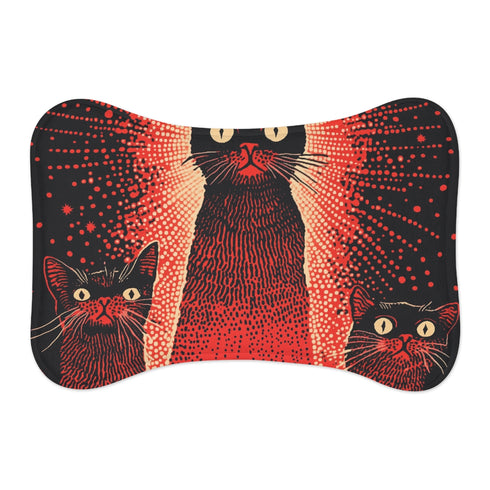 "Rockin' Cat Mat: Heavy Metal Feline Fun"