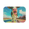 "Rollerblading Cow Bath Mat"