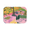 "Rolling Countryside Illustration Bath Mat"
