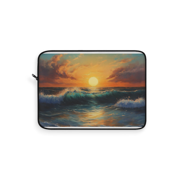 "Rolling Sunset Laptop Sleeve: Protection with Style"
