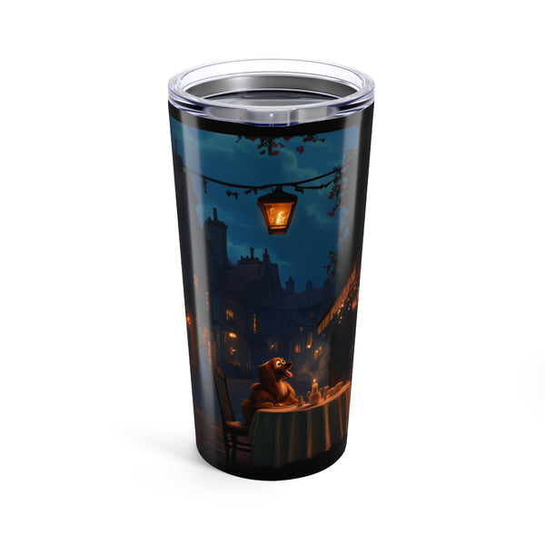 Romantic Lady and the Tramp Drinking Bottle