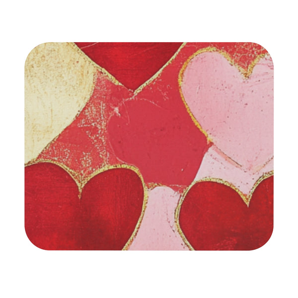 Romantic Red Leopard Print Mouse Pad
