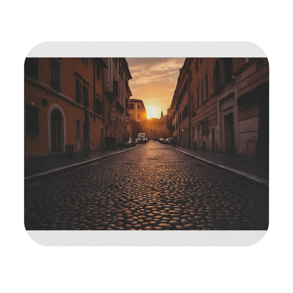 Rome Streets Sunset Mouse Pad Experience the Magic