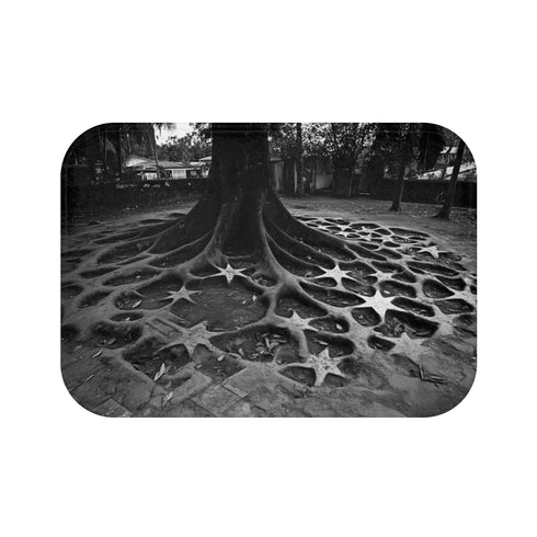 Root-Inspired Star Pattern Bath Mat