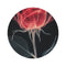"Rose Red X-Ray Round Rug"