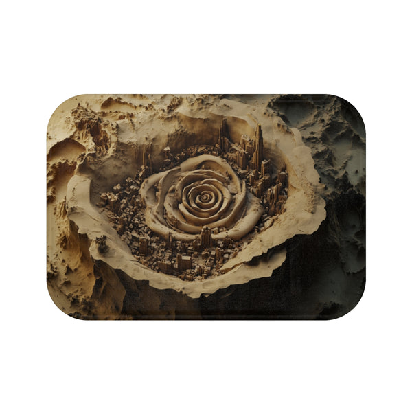 Rose Shaped Bath Mat City