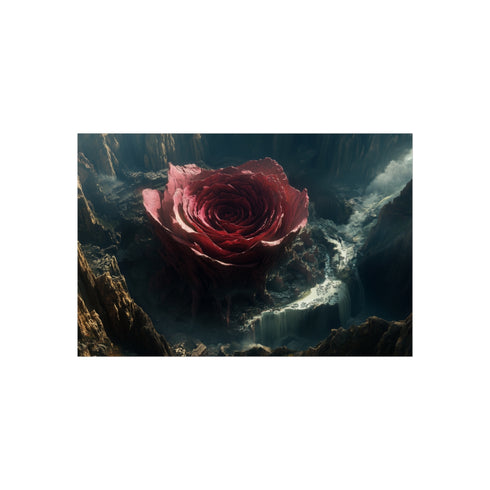 Rose Shaped Crater City Poster