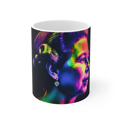 "Royal Majesty Watercolor Neon Mug"