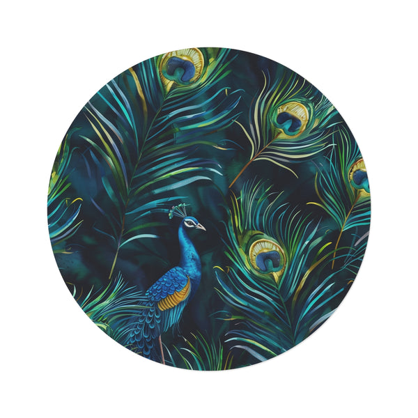 "Royal Plume Round Rug"
