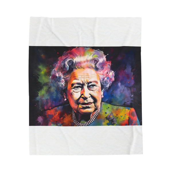 Royal Watercolor Neon Blanket