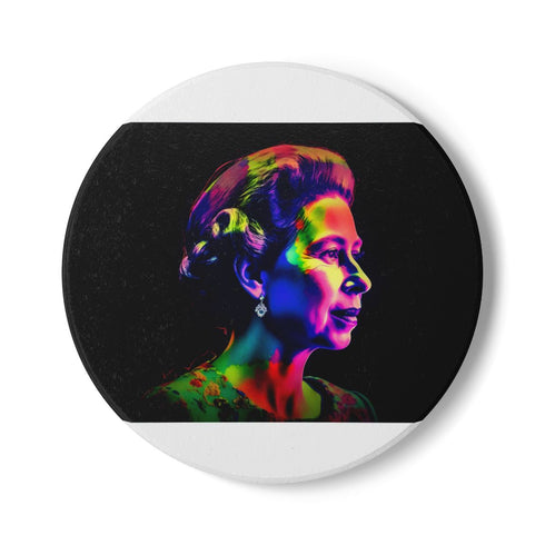 "Royal Watercolor Neon Coaster"