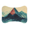 "Rugged Mountain Abstract Pet Mat"