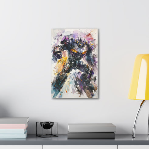Transformers Megatron canvas art, ruler of Cybertron skies.
