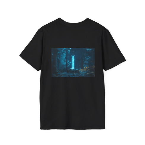 Runic Sword Glowing Forest T-Shirt