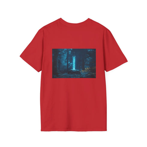 Runic Sword Glowing Forest T-Shirt