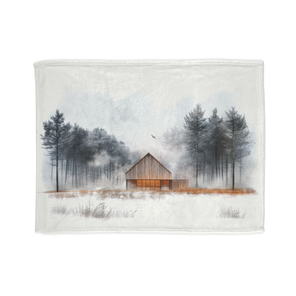"Rustic-Elegance Bed Cover: Modern Barn-inspired Design"