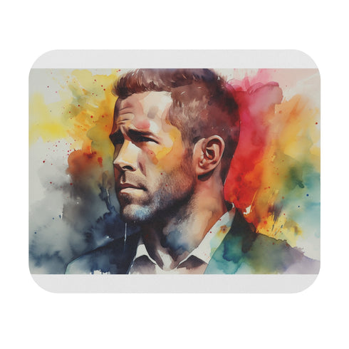 Ryan Reynolds Watercolor Mouse Pad