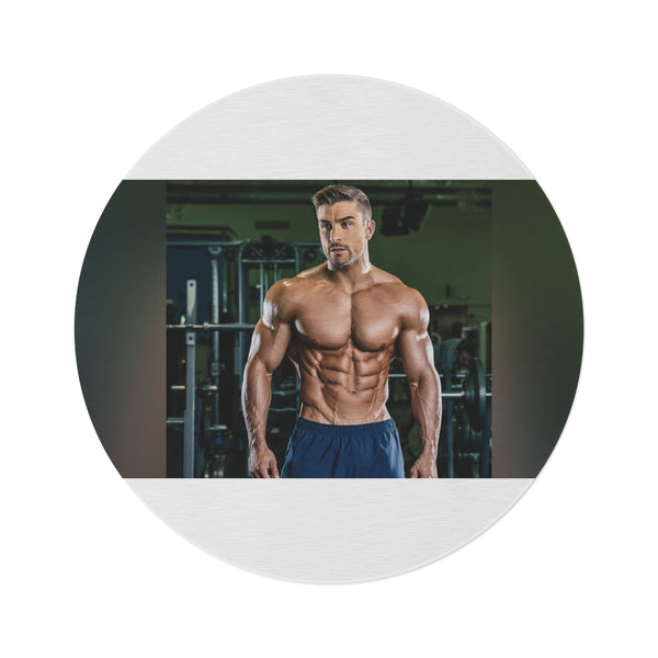 "Ryan Terry Abs-Inspired Round Rug"