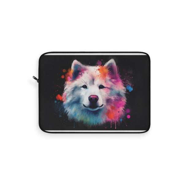 "Samoyed Snuggle Laptop Sleeve"