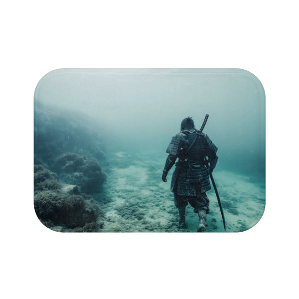 Samurai Ghost Bath Mat Decor