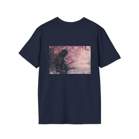 Samurai Sakura Petal T-Shirt Design