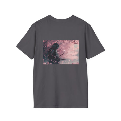 Samurai Sakura Petal T-Shirt Design