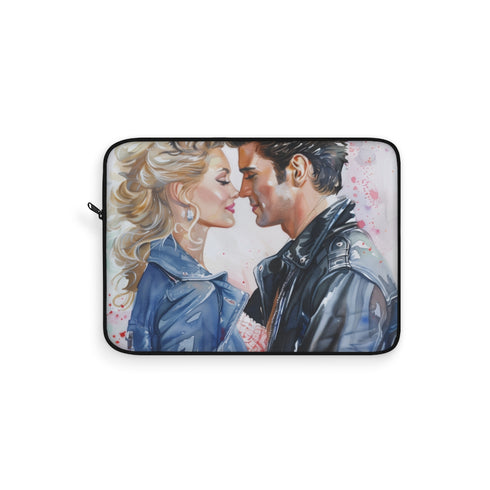 "Sandy & Danny Watercolor Laptop Sleeve"