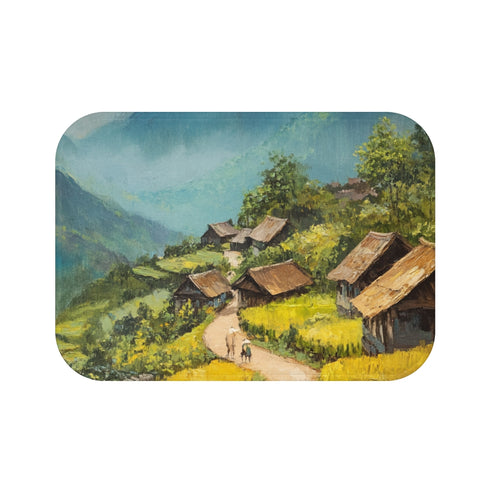 "Sapa Countryside Bath Mat Masterpiece"